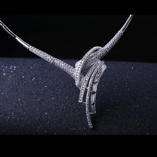 Fancy Crystals Knot Jewelry Set